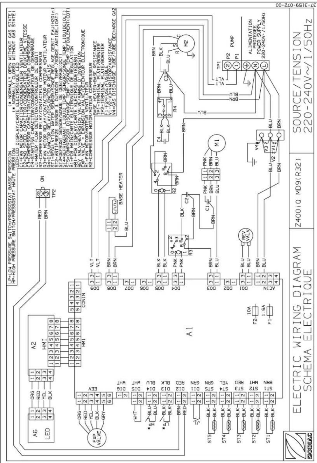 ZODIAC Z400 iQ - Schémas électriques / Wiring diagrams / Schaltplan / Elektrischschema / Esquema eléctrico / Esquema eléctrico / Schema elettrico - 3