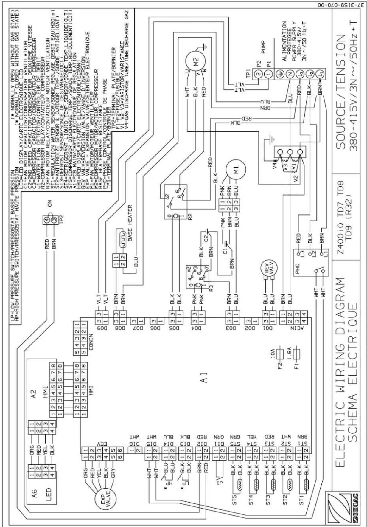 ZODIAC Z400 iQ - Schémas électriques / Wiring diagrams / Schaltplan / Elektrischschema / Esquema eléctrico / Esquema eléctrico / Schema elettrico - 4