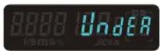 SEKONIC Speedmaster L858DU - Lorsque le résultat est en dehors de la plage d'affichage - 1