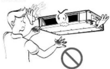 LG TMNH186BTG0 - Do not open the inlet grill of the product during operation. (Do not touch the electrostatic filter, if the unit is so equipped.) - 1