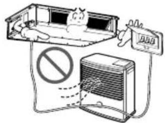 LG TMNH186BTG0 - Do not place a heater or other appliances near the power cable. - 1