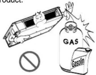 LG TMNH186BTG0 - Do not store or use flammable gas or combustibles near the product. - 1