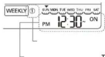 LG UU37WISL - Explication de programmation hebdomadaire - 1