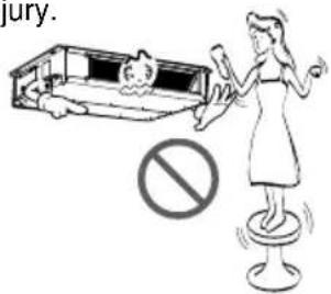 LG LMNC186BTG0 - Use a firm stool or ladder when cleaning or maintaining the product. - 1