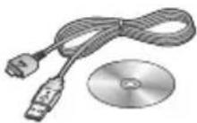 LG KM710C - Câble de données et CD - 1