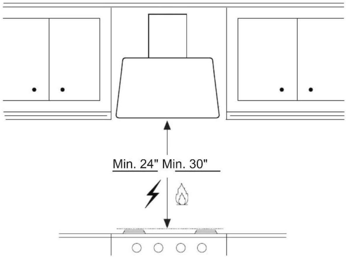 BERTAZZONI KMC48NE - VEUILLEZ LIRE ET CONSERVER LA PRÉSENTE NOTICE AVANT DE COMMENCER L'INSTALLATION DE LA HOTTE DE CUISINE - 2