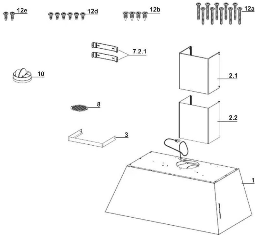 BERTAZZONI KMC48NE - KMC48X - KMC48BI - KMC48NE - 1