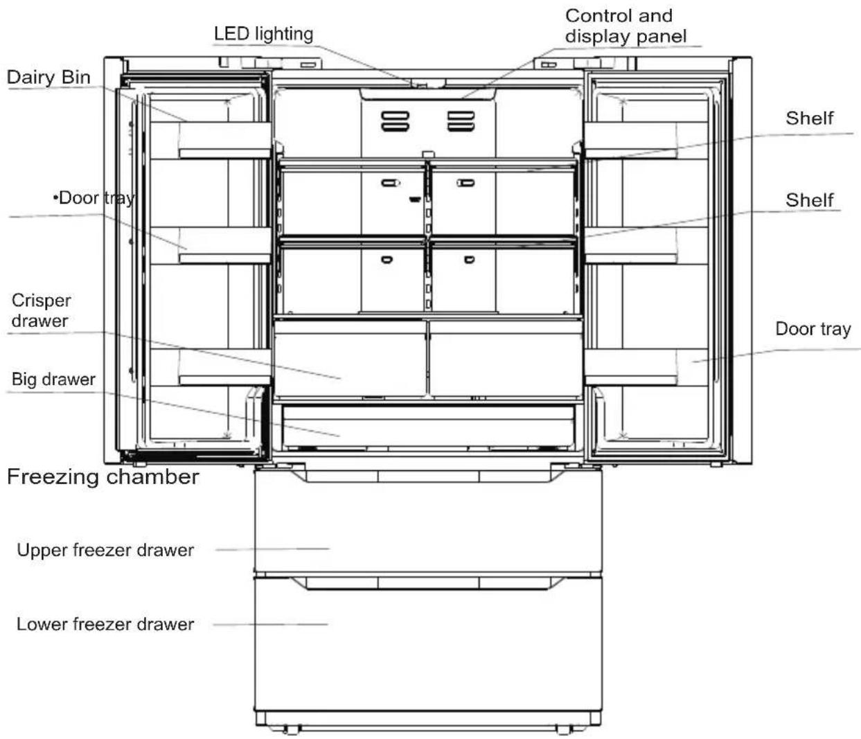 BERTAZZONI REF36FDFIXNV - Key components - 1