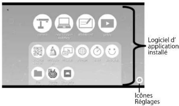 Logiciel d' application installé Icônes Réglages