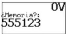 &Memoria?: 555123 0V