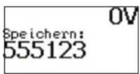 Speichern: 555123 0V