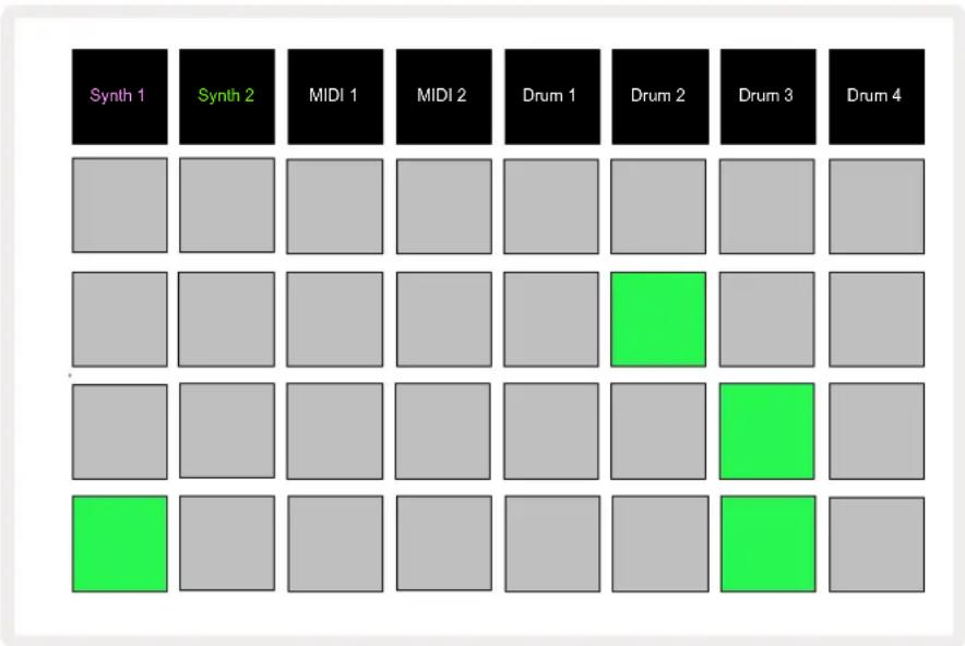 NOVATION Circuit Tracks - Le mode de menu au démarrage - 1