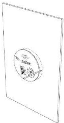 Sonus Faber Palladio PSG101 - - MARK THE AREA TO BE CUT ON THE WALL USING THE TEMPLATE SUPPLIED. - 3