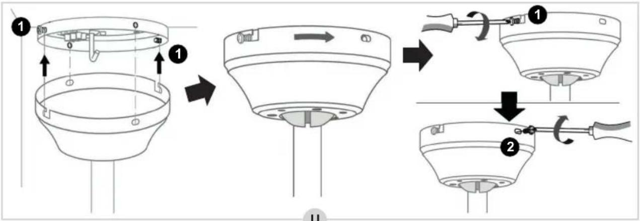 BESTRON DHB42W - MONTAJE - Instalación de las aspas en el motor - 4