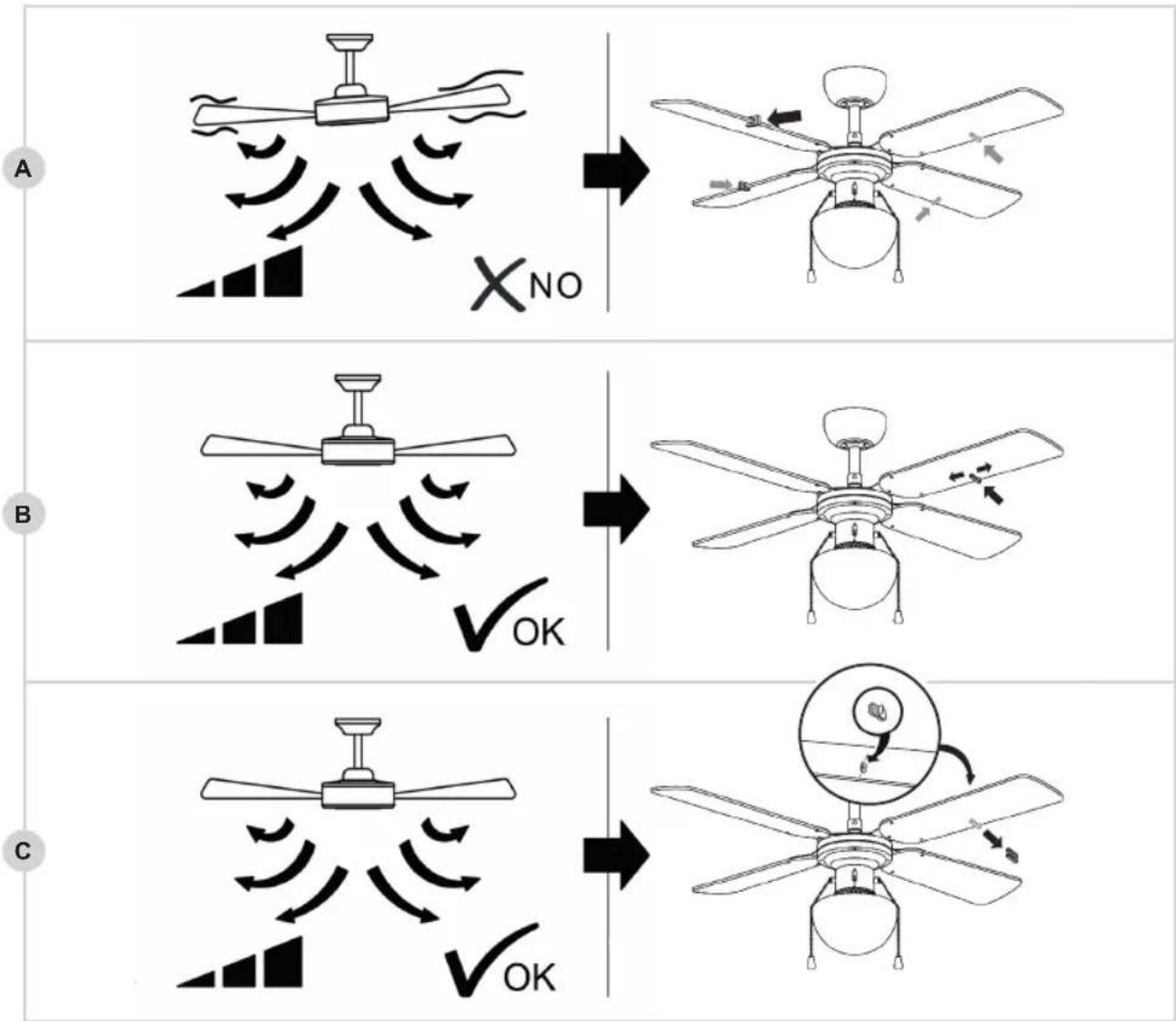 BESTRON DHB42W - TROUBLESHOOTING - Balancing the fan blades - 1