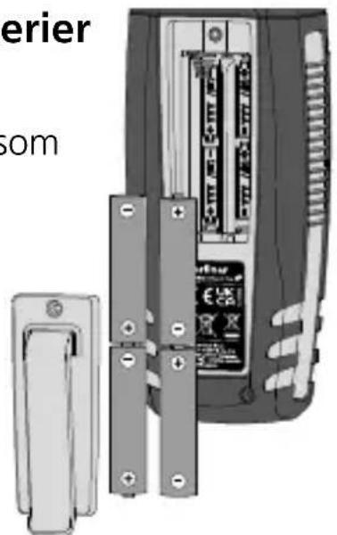 Laserliner DampMaster Compact Plus - Indsættelse af batterier - 1