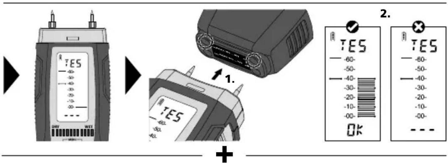 Laserliner DampMaster Compact Plus - Función autotest - 2