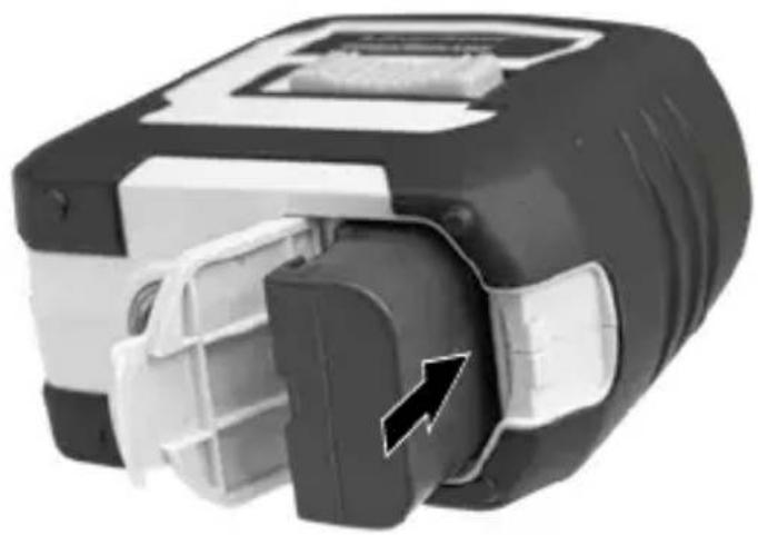 Laserliner CompactPlaneLaser 3G Pro - To insert the lithium-ion rechargeable battery - 1