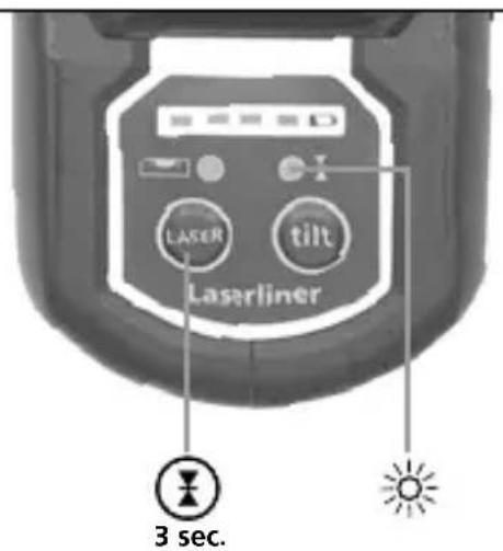 LASER tilt Laserliner 3 sec.