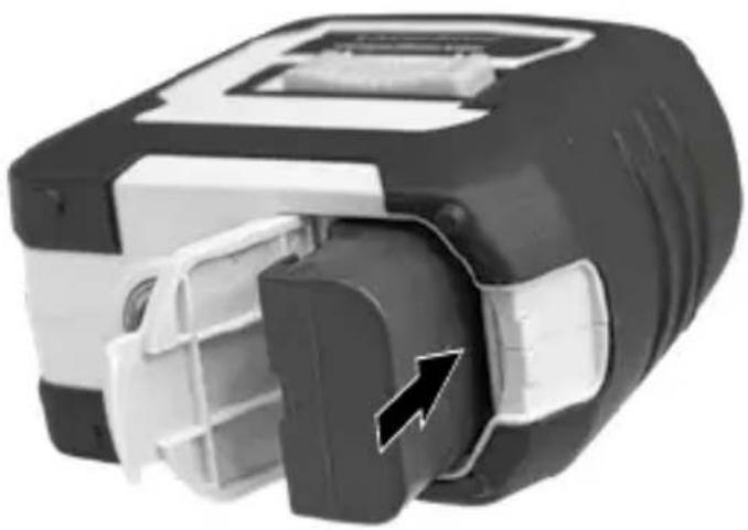 Laserliner CompactPlaneLaser 3G Pro - Inserire una batteria agli ioni di litio - 1