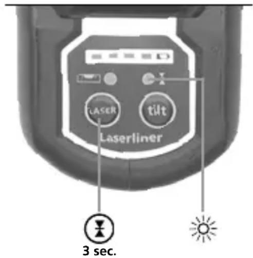 LASER tilt Laserliner 3 sec.