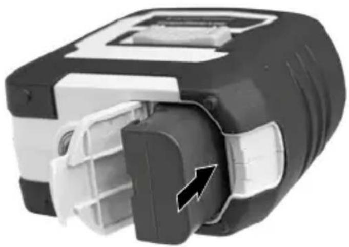 Laserliner CompactPlaneLaser 3G Pro - Colocar o acumulador de iões de lítio - 1