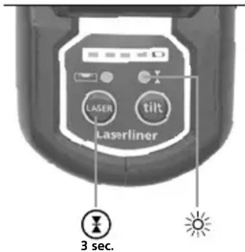 LASER tilt Laserliner 3 sec.