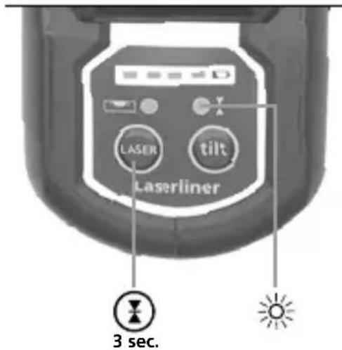 LASER tilt Laserliner 3 sec.
