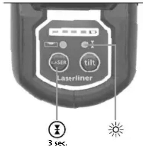 LASER tilt Laserliner 3 sec.