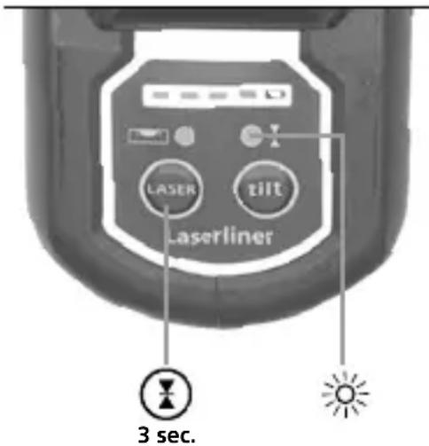 LASER tilt Laserliner 3 sec.