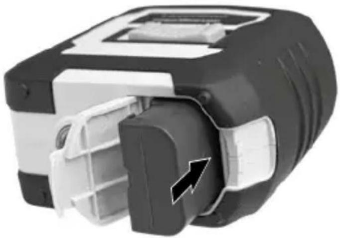 Laserliner CompactPlaneLaser 3G Pro - Lägga in litiumjonbatteriet - 1