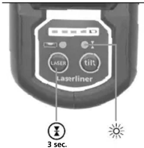 LASER tilt Laserliner 3 sec.