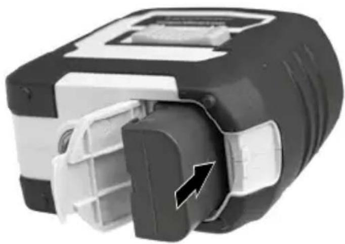 Laserliner CompactPlaneLaser 3G Pro - Innlegging av det oppladbare litium-ion batteriet - 1