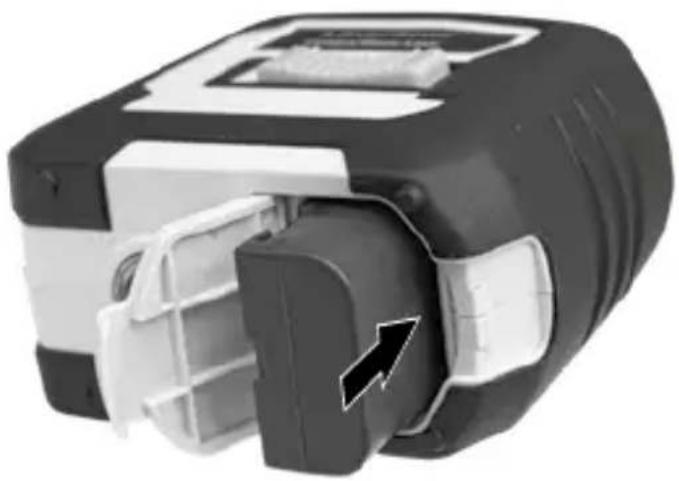 Laserliner CompactPlaneLaser 3G Pro - Isætning af lithium-ion-batteriet - 1