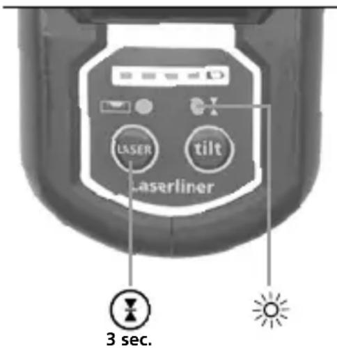 LASER tilt Laserliner 3 sec.