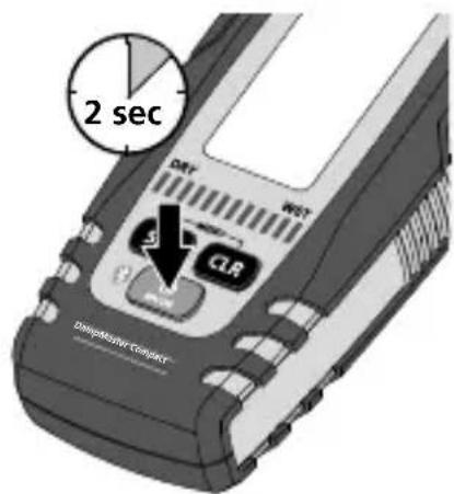 Laserliner DampMaster Compact Pro - Inserting the battery - 5