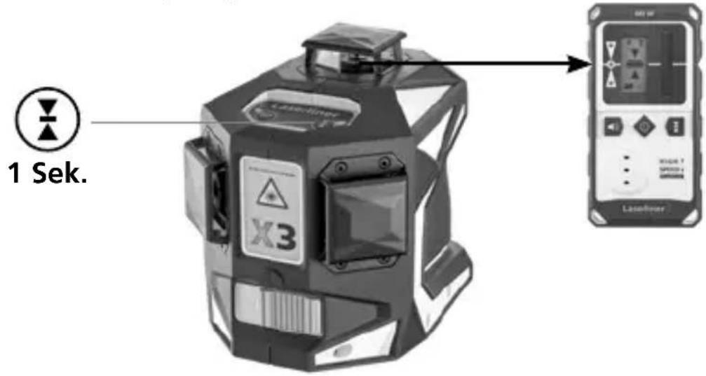 Laserliner X3Laser Pro - Optional: Arbeitsen mit dem Laserempfänger GRX - 1
