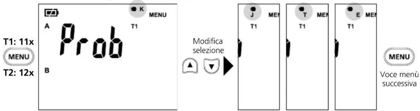 Laserliner ThermoMaster Plus Set - Definizione del tipo di termocoppia - 1
