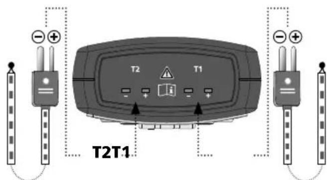 Laserliner ThermoMaster Plus Set - Indsættelse af batterier Tilslutning a termoelementer - 3