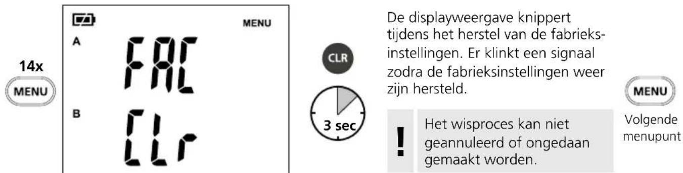 Laserliner ThermoMaster Plus Set - Fabrieksinstelling herstellen - 1