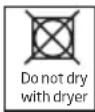BEKO DC8100S - Laundry not suitable for drying in the dryer - 1