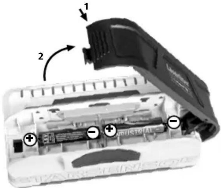 Laserliner StarSensor 150 - Innlegging av batterier - 1