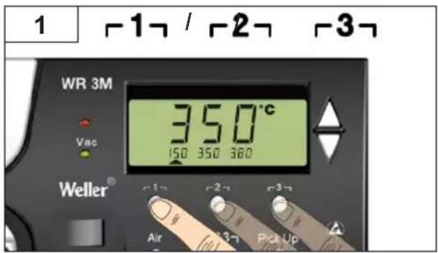 1 -1-/ -2-/ -3- WR 3M Vac 350°C 150 350 380 Weller® Air Pick Up