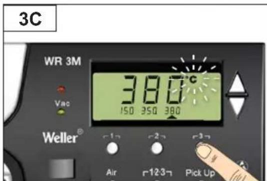 3C WR 3M 380°C 150 350 380 Weller® Air 12-3 Pick Up