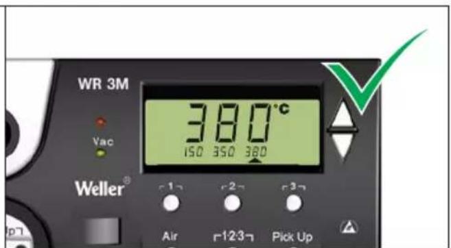 WR 3M Vac 380°C ISO 350 380 Weller® r1 r2 r3 Air r1237 Pick Up