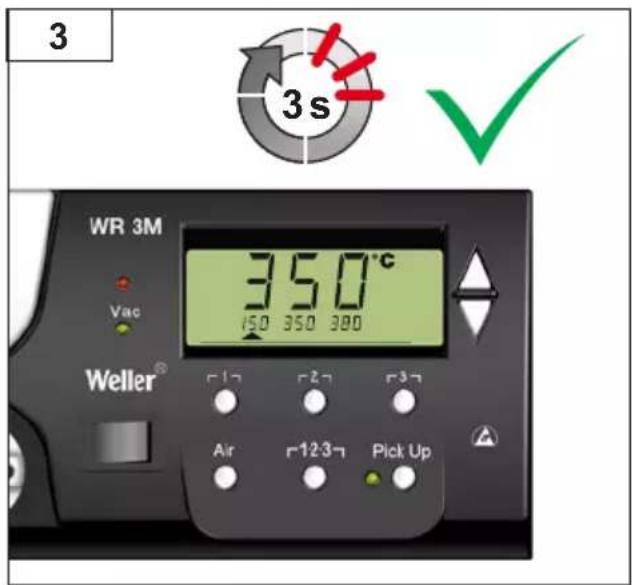 3 3s WR 3M Vac 350°C 150 350 380 Weller® Air r12:37 Pick Up