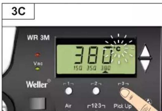 3C WR 3M 380°C 150 350 380 Weller® Air 123 Pick Up