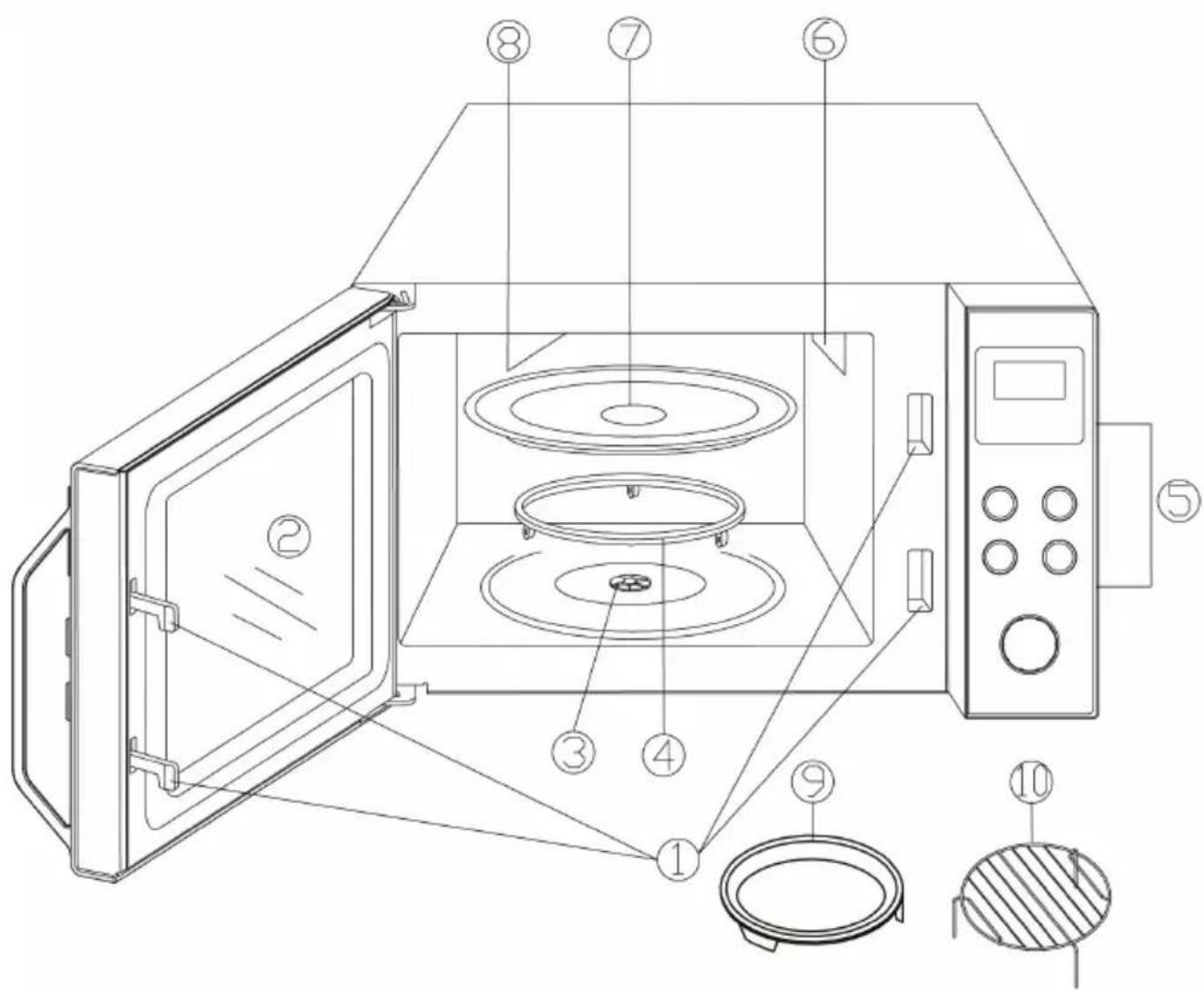SEVERIN MW 7774 - Grillrost & Pizzateller - 1