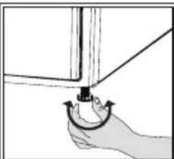 BEKO DU 7112 PA1 - Réglage des pieds - 1