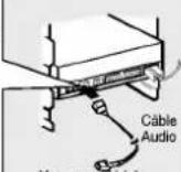 LG CRD8360B - Raccordement du cable AUDIO - 1